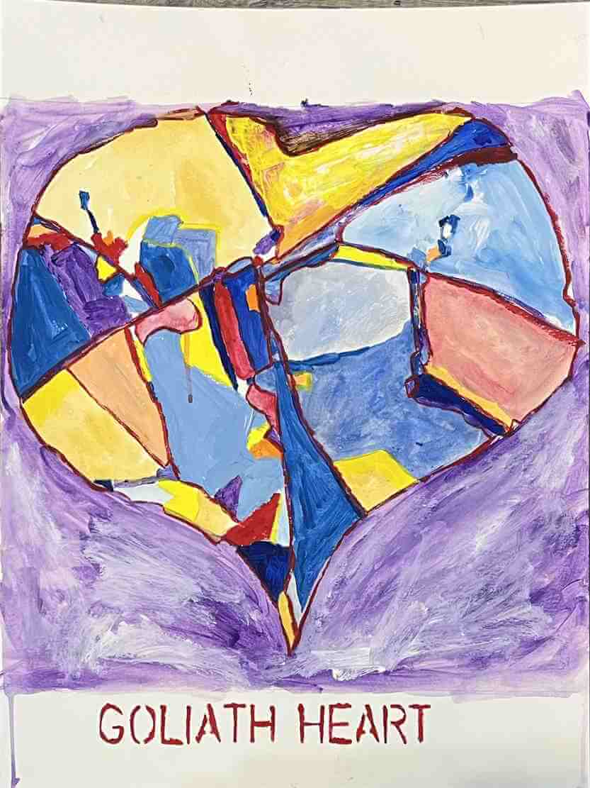 Leo Boeckl's study for the Goliath heart Series