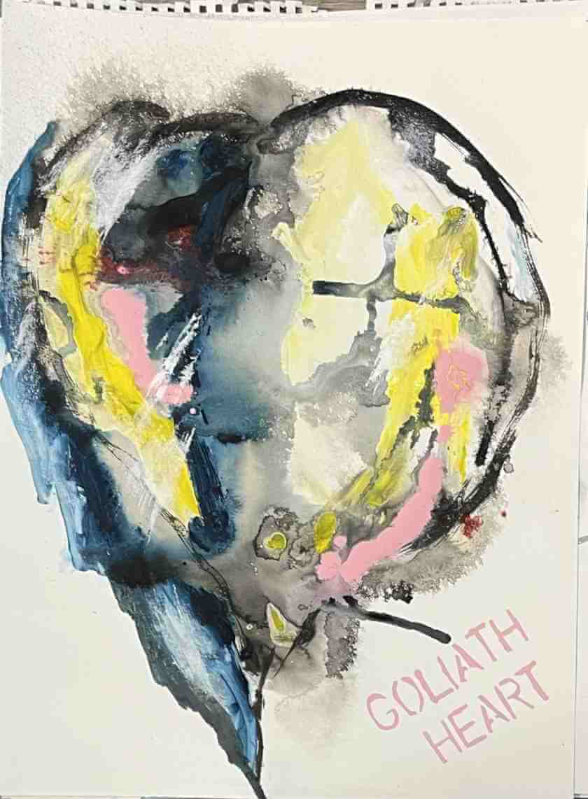 Leo Boeckl's study for the Goliath heart Series