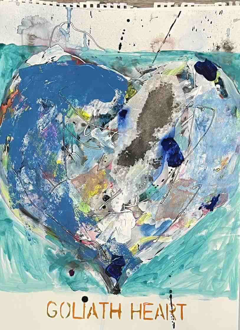 Leo Boeckl's study for the Goliath heart Series