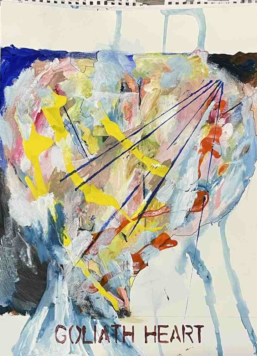 Leo Boeckl's study for the Goliath heart Series