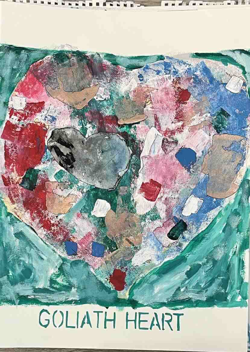 Leo Boeckl's study for the Goliath heart Series