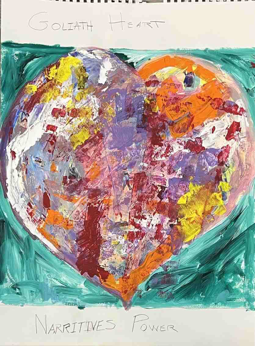 Leo Boeckl's study for the Goliath heart Series