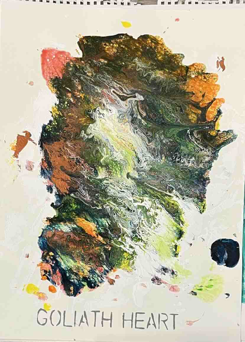 Leo Boeckl's study for the Goliath heart Series