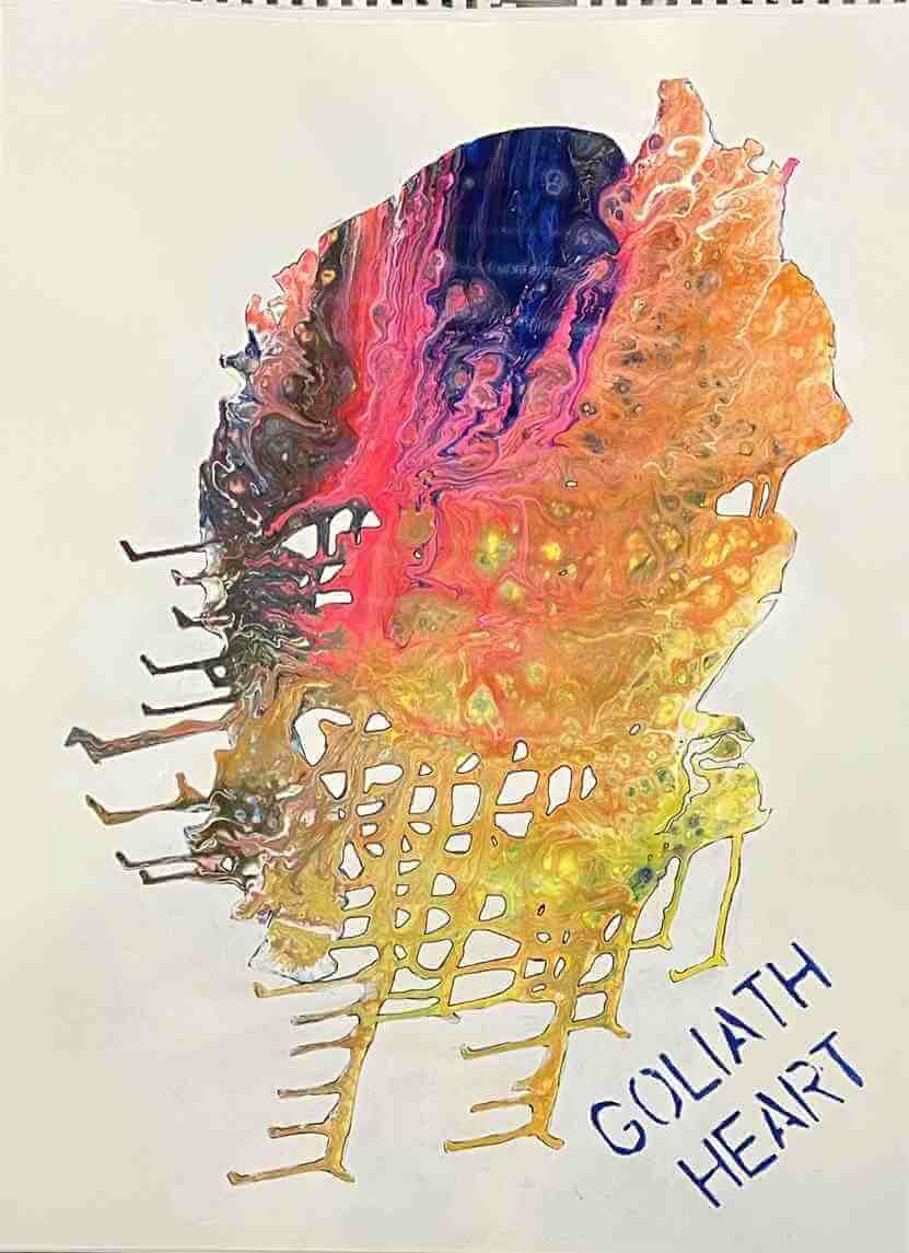 Leo Boeckl's study for the Goliath heart Series