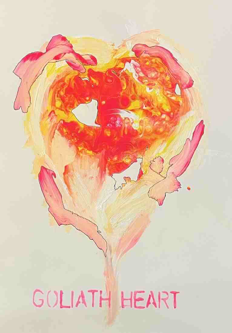 Leo Boeckl's study for the Goliath heart Series