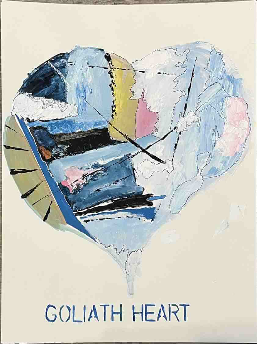 Leo Boeckl's study for the Goliath heart Series