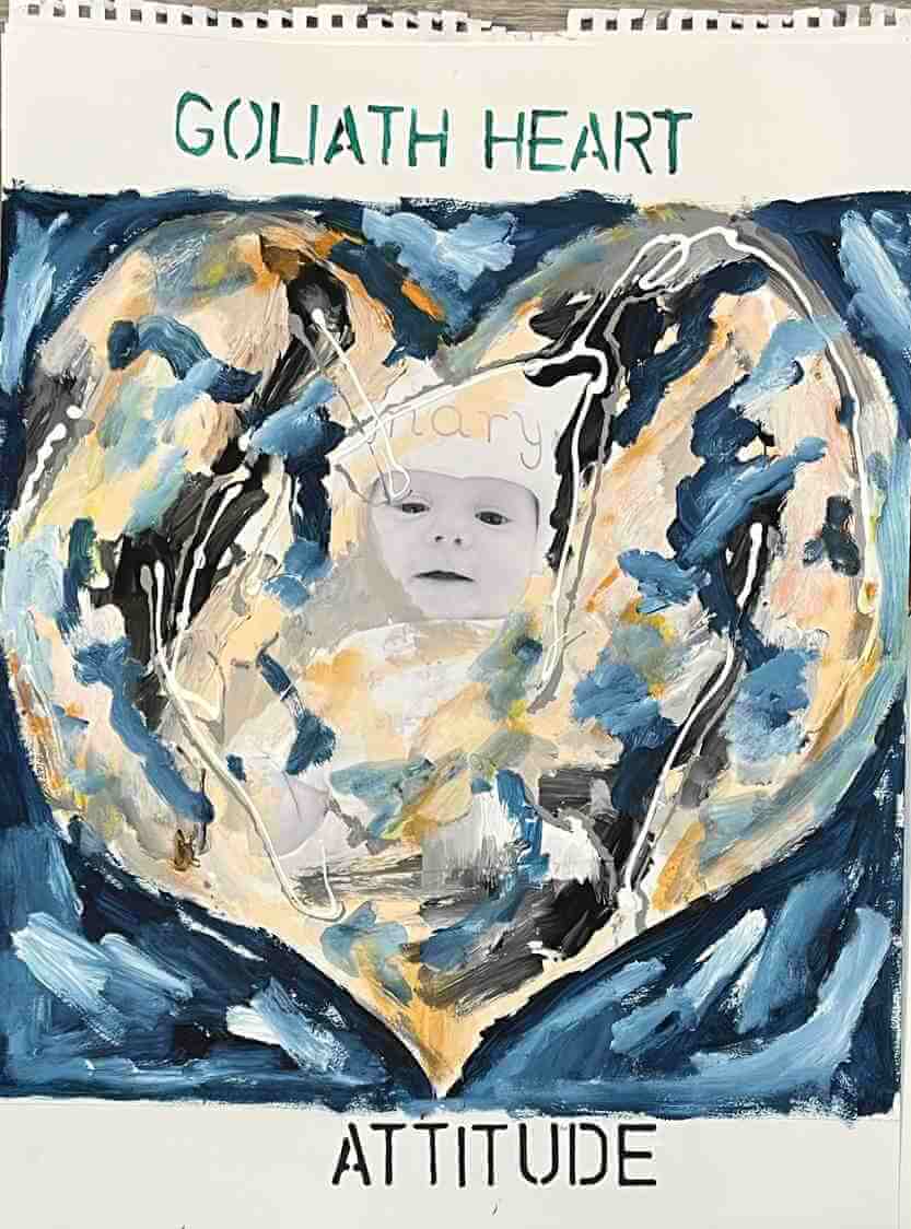 Leo Boeckl's study for the Goliath heart Series