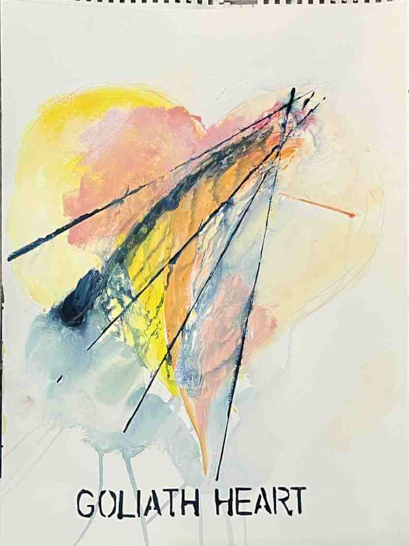 Leo Boeckl's study for the Goliath heart Series